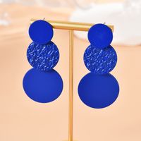 Fashion Circle Alloy Women's Drop Earrings 1 Pair sku image 2