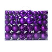 Christmas Retro Ball Plastic Party Hanging Ornaments 100 Pieces sku image 4