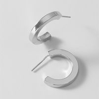 Paris Hollow Letter Semicircle Design Styling C-shaped Earrings sku image 34