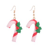 1 Pair Fashion Christmas Tree Snowman Soft Clay Drop Earrings sku image 3