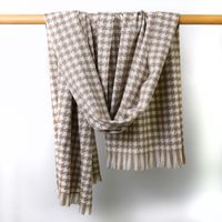 Unisex Fashion Houndstooth Imitation Cashmere Scarf sku image 5