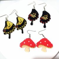 Fashion Mushroom Butterfly Arylic Women's Drop Earrings 1 Pair main image 5