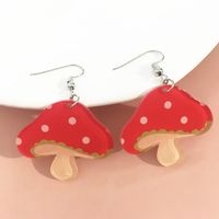 Fashion Mushroom Butterfly Arylic Women's Drop Earrings 1 Pair sku image 1