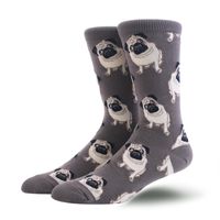 Men's Fashion Animal Cat Elk Nylon Cotton Jacquard Crew Socks sku image 11
