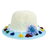 Children Unisex Fashion Flower Tassel Straw Hat main image 4
