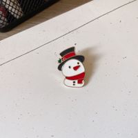 Cute Snowman Snowflake Elk Alloy Enamel Unisex Brooches sku image 3