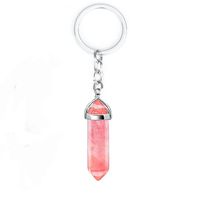 Retro Geometric Alloy Plating Natural Stone Women's Bag Pendant Keychain sku image 3