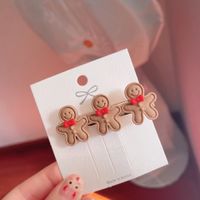 Cute Gingerbread Resin Hair Clip 1 Piece main image 2