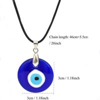 Fashion Devil's Eye Glass Unisex Pendant Necklace 1 Piece sku image 3