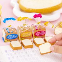 Creative Cute Toast Bread Eraser Student Creativity Stationery Wholesale main image 4