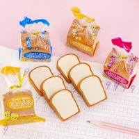Creative Cute Toast Bread Eraser Student Creativity Stationery Wholesale main image 3