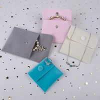 Simple Style Solid Color Flannel Jewelry Packaging Bags main image 5