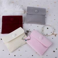 Simple Style Solid Color Flannel Jewelry Packaging Bags main image 3