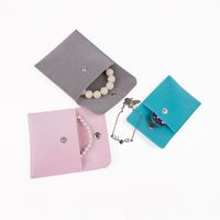 Simple Style Solid Color Flannel Jewelry Packaging Bags main image 4