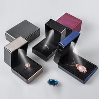 Simple Style Solid Color Composite Material Jewelry Boxes main image 5