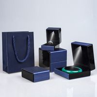 Simple Style Solid Color Composite Material Jewelry Boxes main image 2