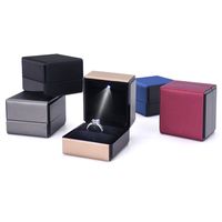 Simple Style Solid Color Composite Material Jewelry Boxes main image 3