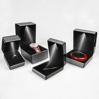 Simple Style Solid Color Composite Material Jewelry Boxes sku image 13
