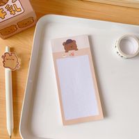 Cute Cartoon Student Paper Handwritten Message Portable Notebook sku image 4