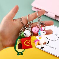 Cute Cartoon Plastic Unisex Bag Pendant Keychain main image 3