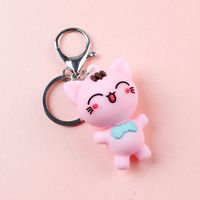 Cute Cartoon Plastic Unisex Bag Pendant Keychain sku image 5