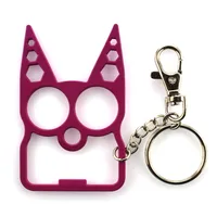 Style De Bande Dessinée Chat Tête En Alliage De Zinc Unisexe Pendentif De Sac Porte-clés sku image 4