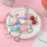 Cute Cartoon Student Small Portable Binding Book Stapler With Keychain main image 4