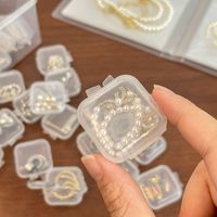 Simple Portable Small Plastic Storage Case Jewelry Box main image 3