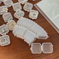 Simple Portable Small Plastic Storage Case Jewelry Box main image 2