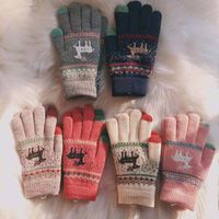 Women's Fashion Elk Acetate Fibre Gloves 1 Pair main image 3