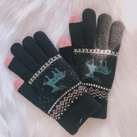 Women's Fashion Elk Acetate Fibre Gloves 1 Pair main image 6