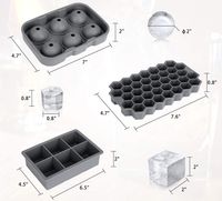 Simple Style Solid Color Silica Gel Kitchen Molds main image 4