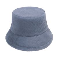 Unisex Fashion Solid Color Flat Eaves Bucket Hat main image 4