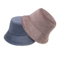 Unisex Fashion Solid Color Flat Eaves Bucket Hat main image 3
