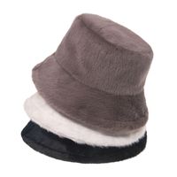 Unisex Fashion Solid Color Flat Eaves Bucket Hat main image 6