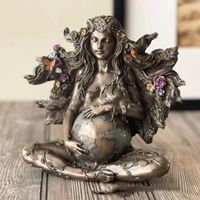 Nouveau Papillon Terre Mère Gaia Statue Artisanat Ornement Décorations Pour La Maison main image 1