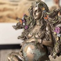 New Butterfly Earth Mother Gaia Statue Craft Ornament Home Decorations main image 5