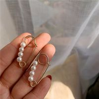 Sweet Earrings Pin String Pearl Earrings Wholesale Fashion Jewelry sku image 1