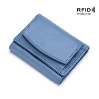 Women's Solid Color Leather Magnetic Buckle Wallets sku image 6