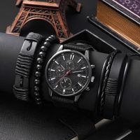 Fashion Solid Color Buckle Quartz Men's Watches main image 6