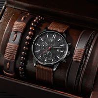 Fashion Solid Color Buckle Quartz Men's Watches main image 3