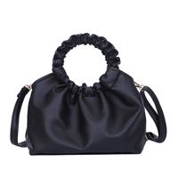 Women's Medium Pu Leather Solid Color Elegant Classic Style Bucket Open Shoulder Bag Handbag Crossbody Bag main image 5
