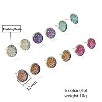 Sweet Geometric Alloy Inlay Artificial Pearls Women's Ear Studs 6 Pairs main image 2