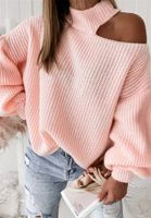 Women's Hoodies Long Sleeve Patchwork Braid Hollow Out Fashion Streetwear Solid Color main image 3