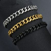 Simple Style Geometric Stainless Steel Plating Men's Bracelets main image 1