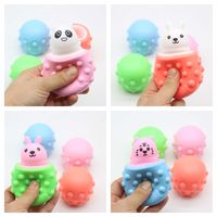 Creative Decompression Cute Cheese Mouse Cup Squeezing Toy 1pcs sku image 8