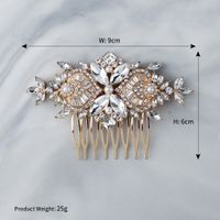 Peine De Pelo De Peinado Nupcial De Estilo Retro Simple Con Diamantes De Imitación De Perlas sku image 1