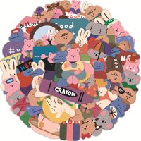 Cute Little Bear Cartoon Graffiti Waterproof Stickers 50 Pieces main image 2