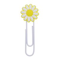 Cute Bee Cartoon Sun Flower Pvc Soft Glue Epoxy Clip Bookmark sku image 7