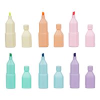 6 Color Mineral Water Bottle Student  Stationery Fluorescent Pen1 Pcs main image 3